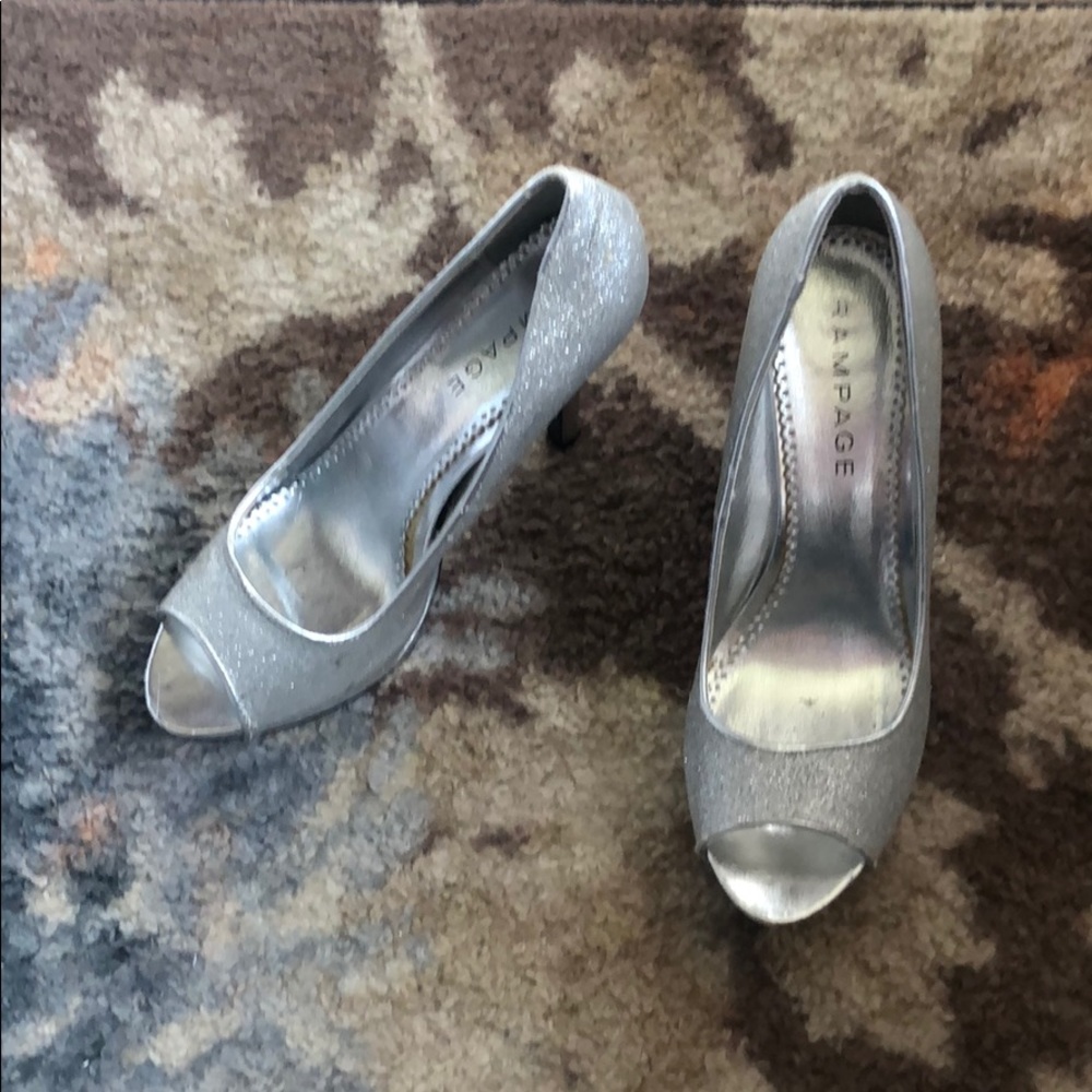 Silver Glittery 3 inch Heals for Wedding or Dance